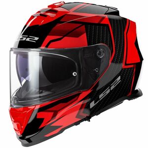 Мотошлем LS2 FF800 STORM II TRACKER (черно-красный глянцевый, BLACK RED, XL), фото 1