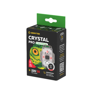 Мультифонарь Armytek Crystal Pro Blue, холодный белый и красный свет, велосипедное и налобное крепление, ремешок (F07101B), фото 5