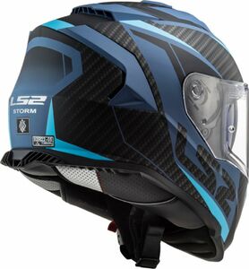 Мотошлем LS2 FF800 STORM II RACER (матовый синий, Matt Blue, 2XL), фото 4