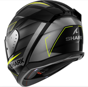 Шлем Shark D-SKWAL 3 SIZLER Black/Anthracite/Yellow M (глянцевый), фото 2