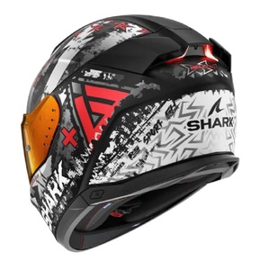 Шлем Shark SKWAL I3 HELLCAT MAT Black/Chrome/Red (S), фото 2