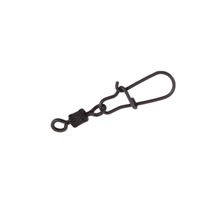 Вертлюг с застежкой Namazu Pro ROLLING RIBBED SWIVEL WITH NICE SNAP, цв. Carbon, р. 7, test-23 кг, к, фото 5