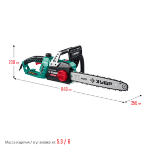 Электрическая цепная пила ЗУБР 2400 Вт, 40 см шина (ПЦ-2440), фото 9