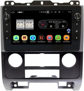 Штатная магнитола LeTrun BPX409-9279 для Ford Escape II 2007-2012 (черная) на Android 10 (4/32, DSP, IPS, с голосовым ассистентом, с крутилками), фото 1