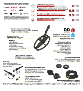 Катушка Nel SharpShooter для Teknetics Eurotek, фото 3