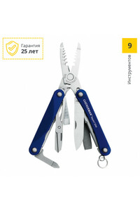 Мультитул Leatherman Squirt ES4, 9 функций, синий, фото 1