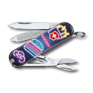 Нож-брелок Victorinox Classic LE 2019, 58 мм, 7 функций, "Burger Bar", фото 2