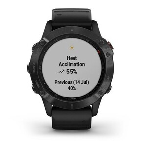 Черные часы Garmin Fenix 6 PRO Wi-Fi NFC с черным ремешком, фото 8