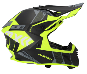 Шлем Acerbis X-TRACK 22-06 Black/Fluo-Yellow L, фото 3