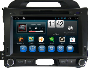 Штатная магнитола CARMEDIA QR-8038 DVD Kia Sportage 2010-2016, фото 1
