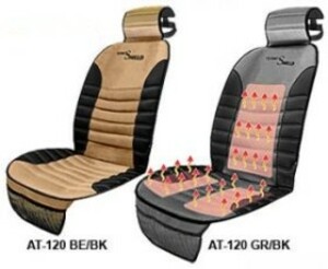 Накидка на сиденье с инфракрасным подогревом AUTOLUX HT-120 GR/BK, фото 2