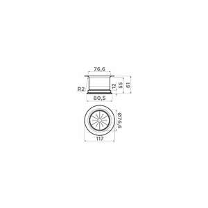 Сменная горловина для измельчителя Omoikiri Nagare NA-04-LG, фото 2