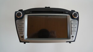 Штатная магнитола CARMEDIA KD-7303-P3-7 DVD Hyundai IX35 2009-2015 рестайл и дорестайл, козырек в комплекте, фото 1
