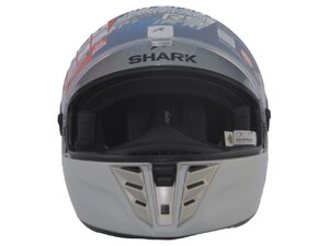 Шлем SHARK SPARTAN RS BLANK White/Silver Glossy M, фото 6