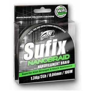 Плетеный шнур SUFIX Nano Braid Aqua Camo 100 м 0.08мм 3,7 кг, фото 2