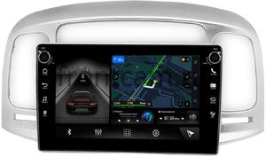 Штатная магнитола LeTrun 7803-9-069 для Hyundai Verna II 2005-2010 на Android 10 (4G-SIM, 4/64, DSP, IPS) c крутилками c оптическим выходом, фото 1