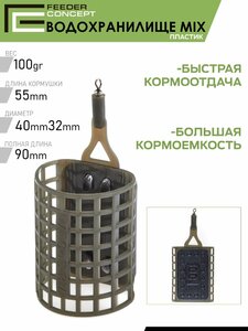 Кормушки фидер. FC M6 пласт. ВОДОХРАНИЛИЩЕ 6шт. набор (короб. верс.), фото 9