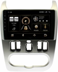 Штатная магнитола Renault Logan I 2010-2013, Sandero I 2009-2014 LeTrun 4166-9181 на Android 10 (4G-SIM, 3/32, DSP, QLed), фото 1