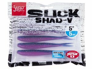 Слаги LJ 3D Series SLICK SHAD-V 5.0in (12,7) Z18 5шт., фото 4