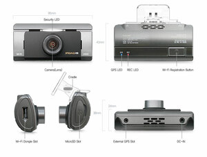 Видеорегистратор IROAD DASH CAM A9 с GPS, фото 2