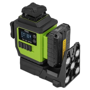 Лазерный уровень RGK PR-3D SPIN с зеленым лучом с опцией поворота вертикального луча, фото 15