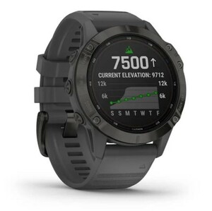 Garmin Fenix 6 PRO Solar черный с серым ремешком, фото 2