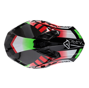 Шлем Acerbis STEEL CARBON 22-06 Green/Red глянцевый S, фото 6