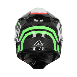 Шлем Acerbis STEEL CARBON 22-06 Green/Red глянцевый XL, фото 4