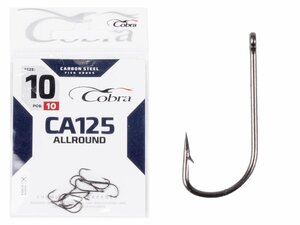 Крючки Cobra Allround STRUGER сер. CA125 разм. 010 10шт., фото 3