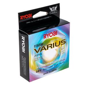 Шнур VARIUS PE8X-150MI 0.6# Multi Colour 0,128мм Ryobi, фото 3