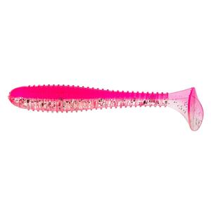 Виброхвост несъедоб. Catcher 3,55"/9 см Silver Sparkles & Pink 30шт. (HS-2-035-N-30) Helios, фото 2