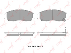 Колодки тормозные передние LYNXauto BD-3403. Для: HONDA Civic 05> / FR-V 05> / Accord 2.0(4x4) 03> / Legend 96-04, фото 1