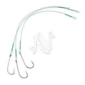 Поводок стальной NAMAZU Leader 1х7 Nylon Coated Green, d-0,42 мм, L-20 см, с одинарным крючком 92247, фото 3