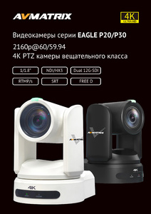 Видеокамера AVMATRIX Eagle P20-12G NDI PTZ выход 12G-SDI/4K HDMI, фото 6