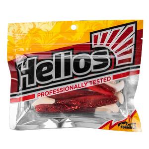 Виброхвост Vigor 3,75"/9.5 см Red Sparkles WT 7шт. (HS-6-034) Helios, фото 2