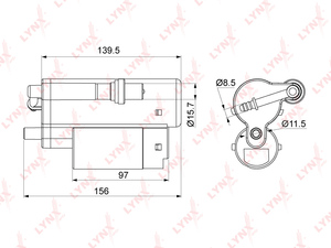 Фильтр топливный погружной LYNXauto LF-997M. Для: NISSAN Bluebird Sylphy 1.5 02-05 / Pulsar(N16) 1.3-1.8 00> / Sunny 1.3-1.5 98-04, фото 1