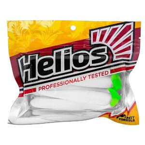 Виброхвост Jumbo 4,95"/12.5 см White & Green 5шт. (HS-7-016) Helios (0), фото 2