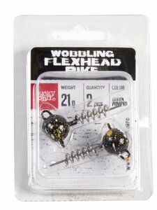 Груз-головки спираль LJ 3D BBS Series Wobbling Flexhead Pike 021г 003 2шт., фото 4