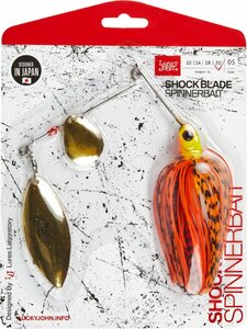 Спиннербейт Lucky John SHOCK BLADE 22.0г 005 в блистере, фото 4