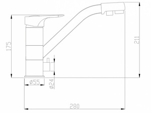 Смеситель для кухни ZORG Steel Hammer SH 321 сатин, фото 2