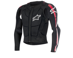 Мотозащита тела ALPINESTARS BIONIC PLUS JACKET (черно-красно-белый, 132, S), фото 1