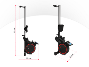 Гребной тренажер UNIX Fit Techno Rower 410E, фото 7