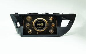 Штатная магнитола CARMEDIA QR-1032 DVD Toyota Corolla E180/E170 2013-2015 вместо штатной рамки, фото 1