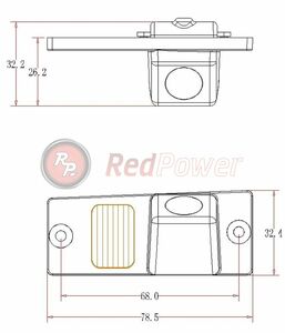 Штатная видеокамера парковки Redpower KIA141P Premium для KIA Cerato (2004-2009), фото 4
