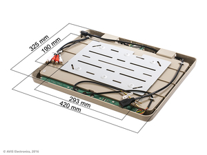 Потолочный автомобильный монитор 15,6" со встроенным медиаплеером AVEL Electronics AVS115 (бежевый), фото 4