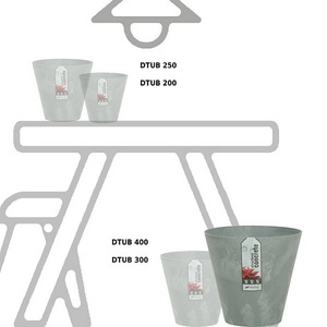 Кашпо для цветов Prosperplast Tubus Beton 28,5л, бетон, фото 4