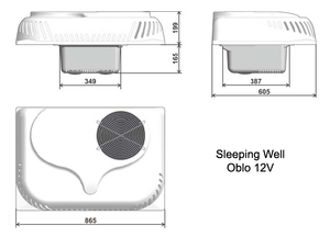 Автономный автомобильный кондиционер Indel B SLEEPING WELL OBLO (12В), фото 7