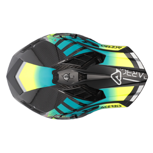 Шлем Acerbis STEEL CARBON 22-06 Light Blue/Fluo Yellow глянцевый L, фото 6