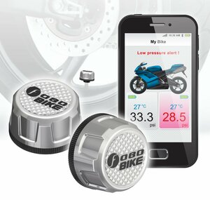 Система контроля давления и температуры в шинах Fobo Bike (для мотоцикла), фото 1