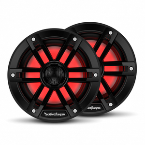 Влагозащищенные динамики 6.5" Rockford Fosgate M1-6B, LED, RMS 75Вт, чёрный, фото 1